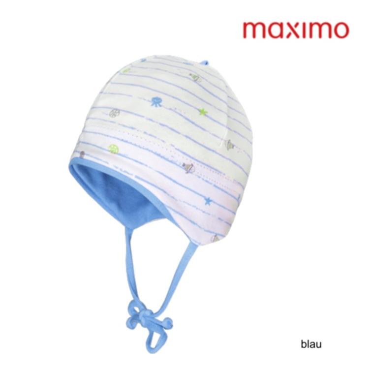 Maximo Baby-Mütze, Jersey mit Bindeband - 0