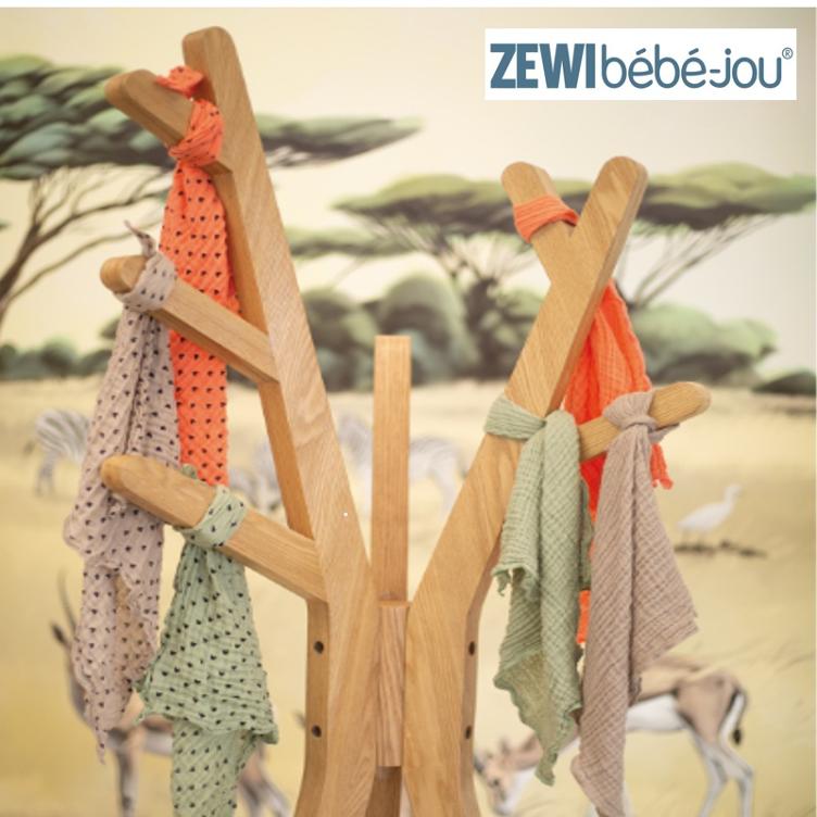 ZEWIbébé-jou Nuscheli / Babygaze bedruckt