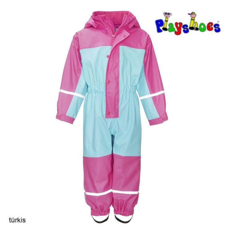 Playshoes Regenoverall mit Fleecefutter