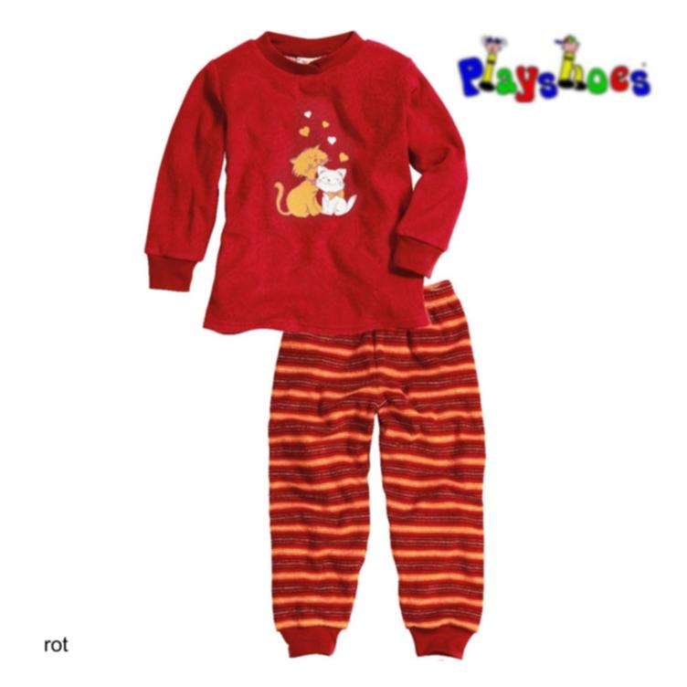 Playshoes Frottée Pyjama, Katzen