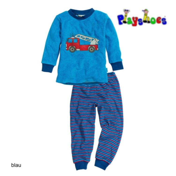 Playshoes Frottée Pyjama, Feuerwehr