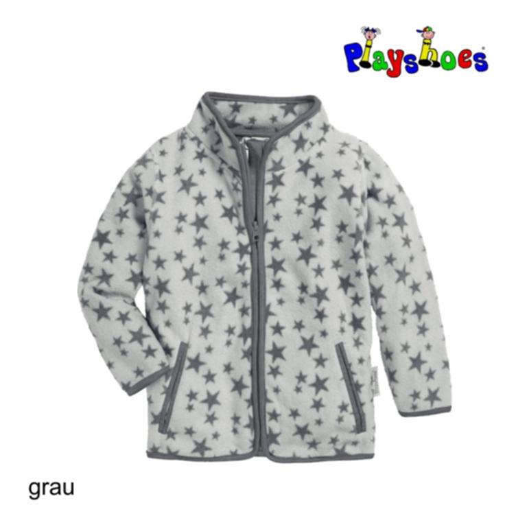 Playshoes Fleece-Jacke Sterne, ohne Kapuze - 0