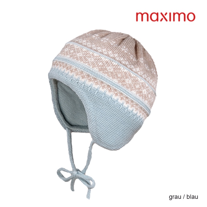 maximo Baby-Mädchen Mütze Kopftuchmütze Früchte mit Bindeband 
