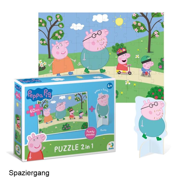 Dodo Puzzle Peppa Pig mit Spielfigur - 1